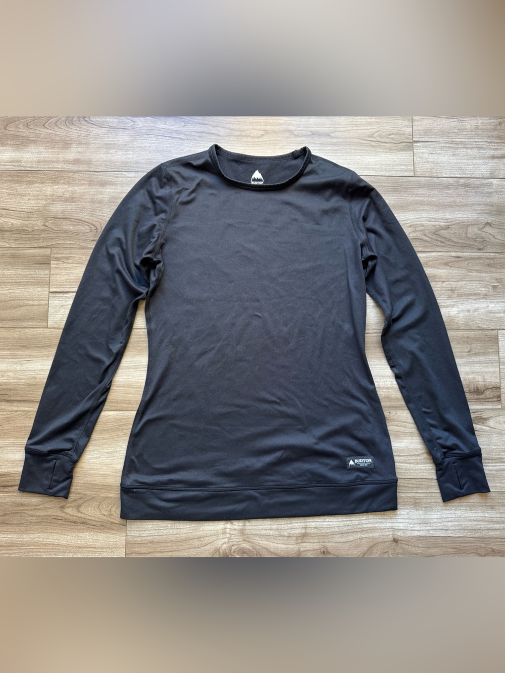 Burton Women’s Long Sleeve base layer Shirt DryRide Size Medium Black